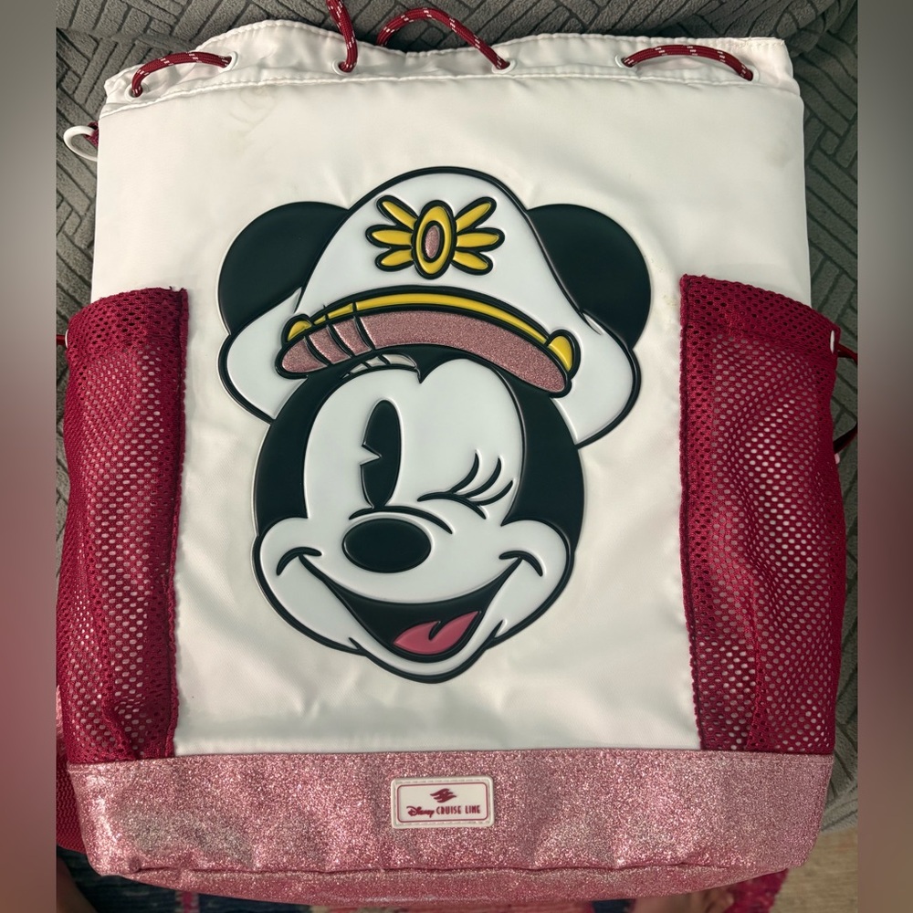 Disney Minnie Mouse Sailor Bag with Pink Accents